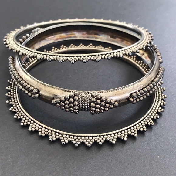 Vintage Artisan Boho Bangle Set - Picture 2 of 7